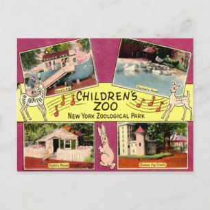 Cartão Postal Jardim Zoológico Infantil, Jardim Zoológico Bronx,
