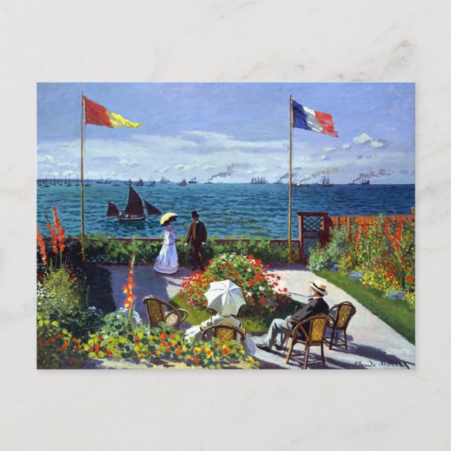 Cartão Postal Jardin à Sainte-Adresse (Jardim de Sainte-Adresse) (Frente)