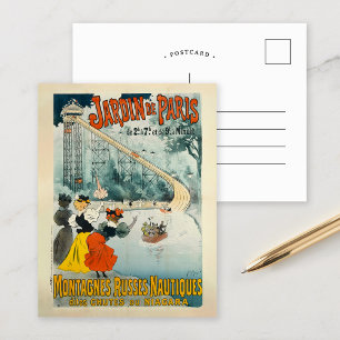 Cartão Postal Jardin de Paris Georges Meunier