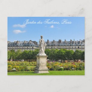 Cartão Postal Jardin des Tuileries in Paris, França