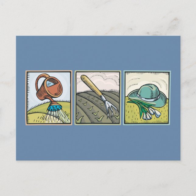 Cartão Postal Jardinagem (Frente)