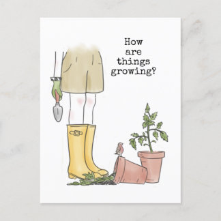 Cartão Postal Jardinagem