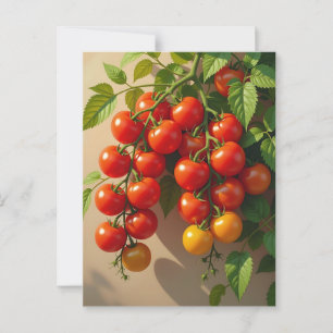 Cartão Postal Jardinagem da Usina de Tomate - Víblias de Verão