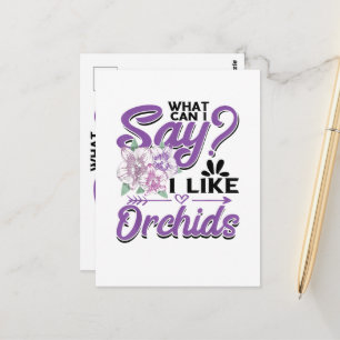 Cartão Postal Jardinagem de Orquídeas