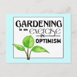 Cartão Postal Jardinagem é um exercício de otimismo