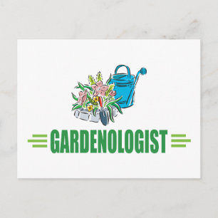 Cartão Postal Jardineiro Humoroso, Jardinagem