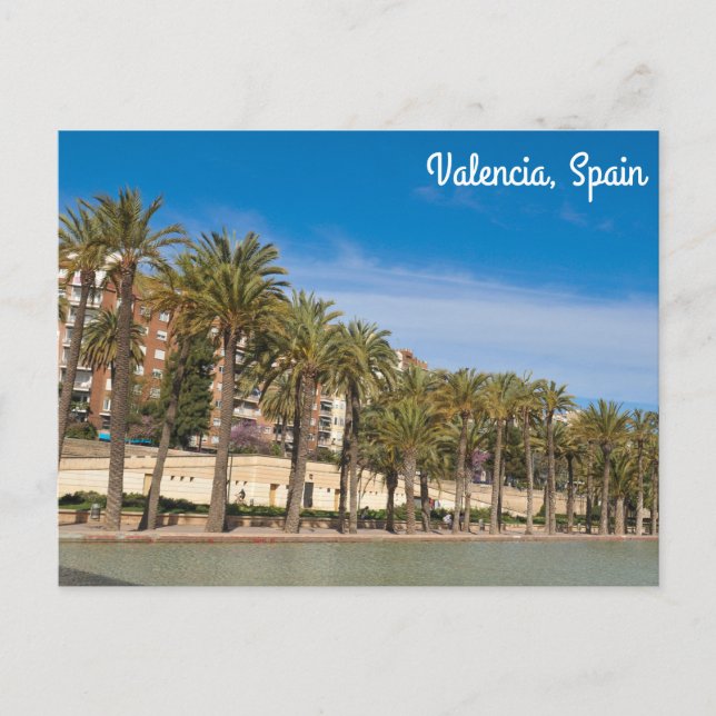 Cartão Postal Jardines del Turia (Frente)