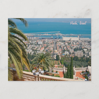 Cartão Postal Jardins Bahá'í de Haifa, Israel