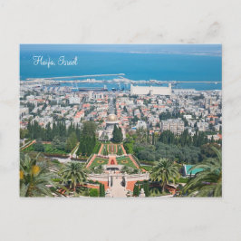 Cartão Postal Jardins Bahá'í de Haifa, Israel