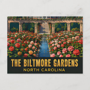 Cartão Postal Jardins Biltmore Asheville Carolina do Norte Viage