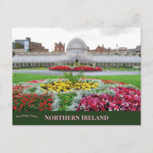 Cartão Postal Jardins Botânicos em Belfast Irlanda do Norte