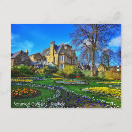 Cartão Postal Jardins botânicos, Sheffield
