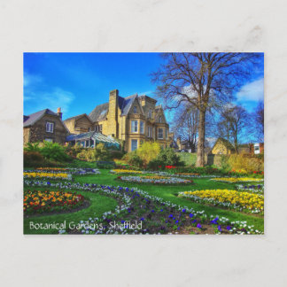 Cartão Postal Jardins botânicos, Sheffield