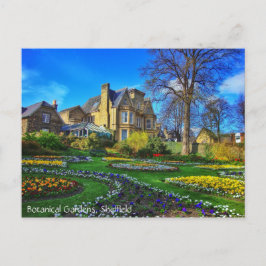 Cartão Postal Jardins botânicos, Sheffield