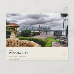 Cartão Postal Jardins da Orla de Cidade do Panamá