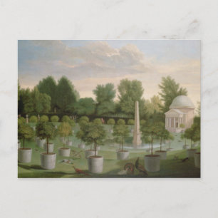 Cartão Postal Jardins de Chiswick House (óleo na canvas)