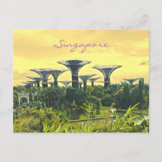 Cartão Postal Jardins de Cingapura pela Baía viagem impressão