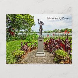 Cartão Postal Jardins de Escultura de Albin Polasek Parque de in