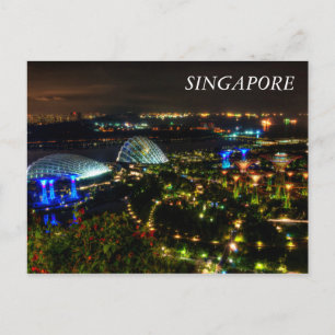 Cartão Postal Jardins de Singapura na Baía