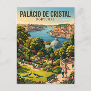 Cartão Postal Jardins do Palácio de Cristal Portugal