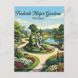Cartão Postal Jardins Frederik Meijer Michigan