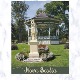 Cartão Postal Jardins Públicos de Halifax Postcard da Nova Escóc