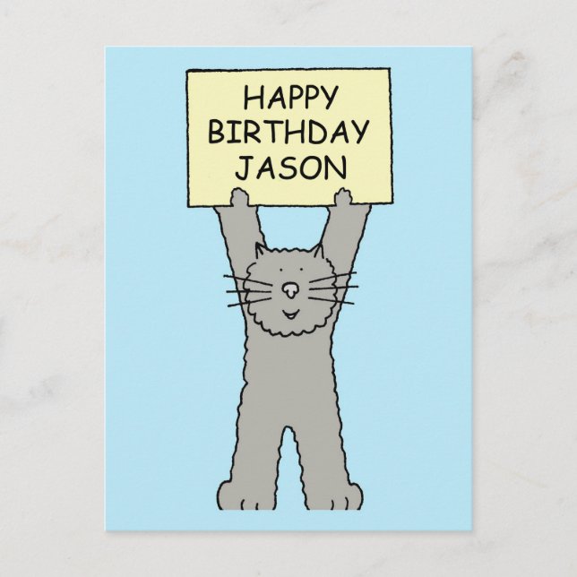 Cartão Postal Jason Happy Birthday (Frente)
