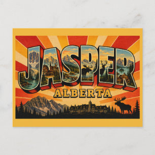 Cartão Postal Jasper Alberta Selvagem e Sereno