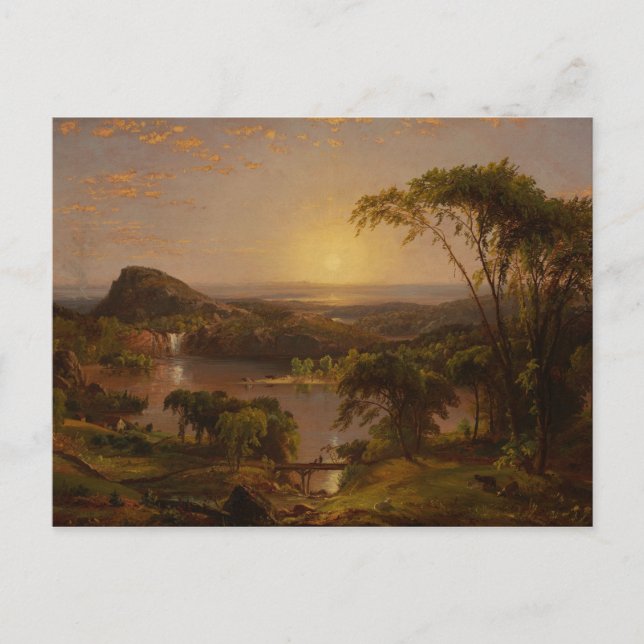 Cartão Postal Jasper Francis Cropsey - Summer, Lago Ontário (Frente)