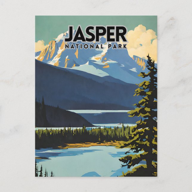 Cartão Postal Jasper National Park Nostalgic (Frente)