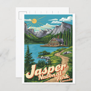 Cartão Postal Jasper Nationla Park Alberta canada presentes de v