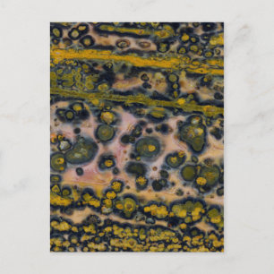 Cartão Postal Jasper Oceano com manchas amarelas