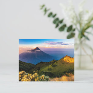 Cartão Postal Java, Indonésia, fotografia de paisagem cênica,