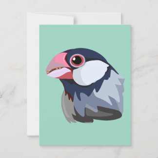 Cartão Postal Java Sparrow — simplificado