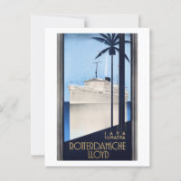 Java Sumatra Rotterdam damsche Lloyd Poster vintag