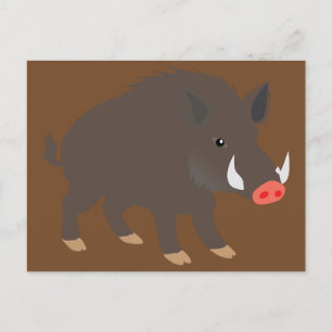 Cartão Postal Javali