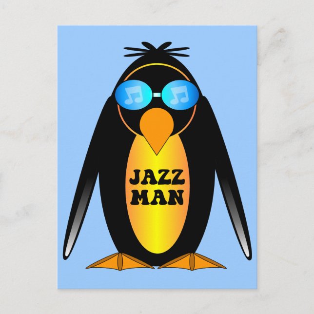Cartão Postal Jazz Man (Frente)