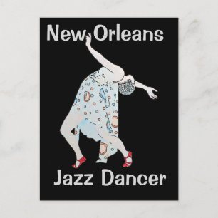 Cartão Postal Jazz, Nova Orleans, Dançarina