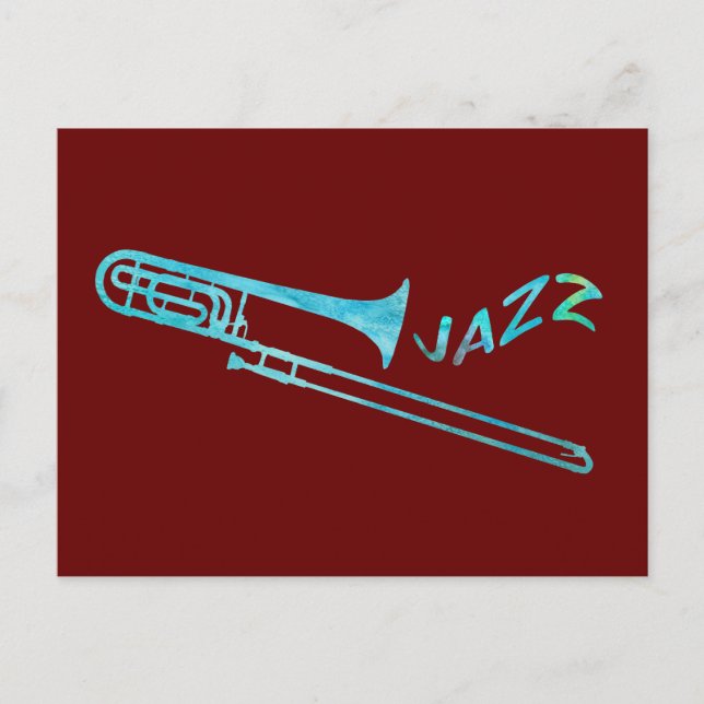 Cartão Postal Jazz Trombone (Frente)