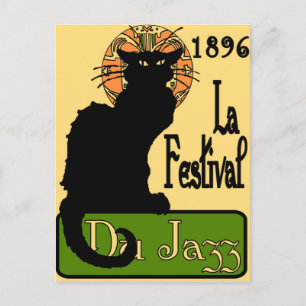 Cartão Postal JazzFest Chat Noir 1896