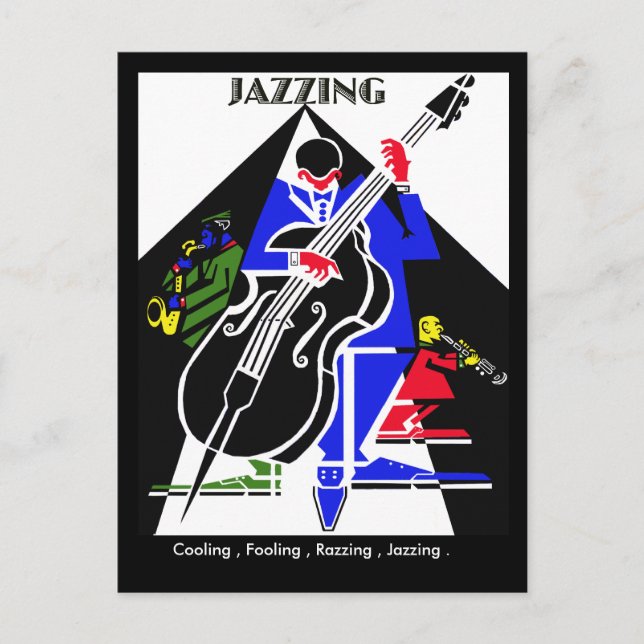 CARTÃO POSTAL JAZZING. (Frente)