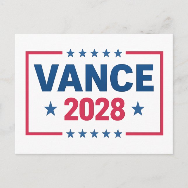 Cartão Postal JD Vance 2028 (Frente)