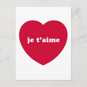 CARTÃO POSTAL JE T'AIME