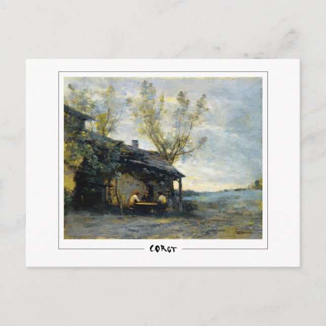 Cartão Postal Jean-Baptiste-Camille Corot #10-2 - Belas Artes Po (Frente)