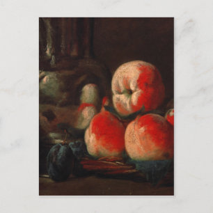 Cartão Postal Jean-Baptiste-Simeon Chardin - Vida contínua com 