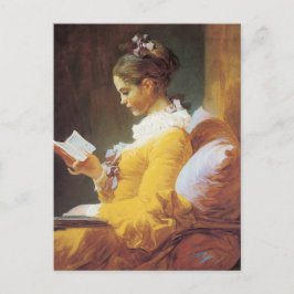 Cartão Postal Jean-Honore Fragonard A Leitora