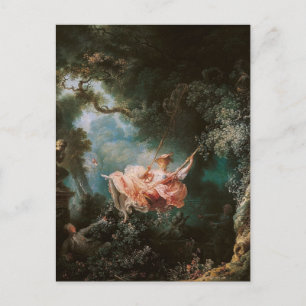 Cartão Postal Jean-Honoré Fragonard's The Swing