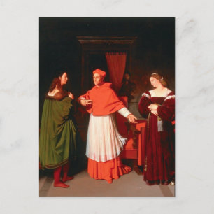 Cartão Postal Jean Ingres - O Betrotalo de Raphael