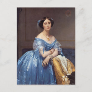 Cartão Postal Jean Ingres - Retrato do Princesse de Broglie