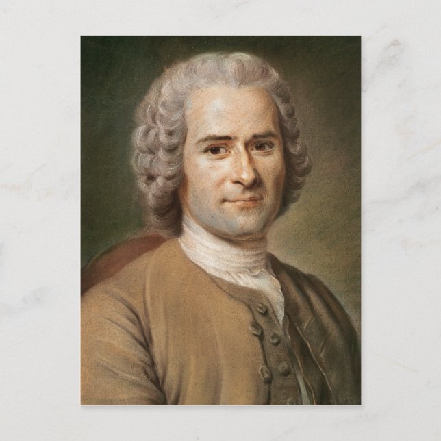 Cartão Postal Jean-Jacques Rousseau após 1753 (Frente)